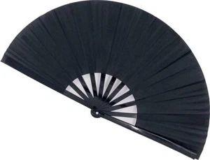 Large Folding Fans Rave Hand Fans Festival Fans for Women Men, Chinese Japanes - Picture 1 of 12