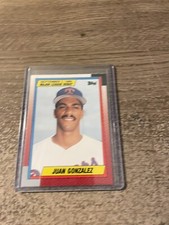 1990 Topps Major League Debut 1989 Juan Gonzalez #43 Rookie RC