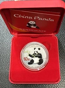 2017🇨🇳China 10 Yn Silver Panda Antique Finish Color Special Edition 250pcs 172 - Picture 1 of 5