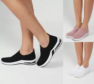 Damen Socken Turnschuhe Turnschuhe Damen Laufen Joggen Fitnessstudio Sport Pumps Schuhe 3-8 - Bild 1 von 18