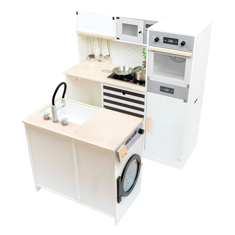 SMALLFOOT Small Foot Kinderküche modular XL 11464 mit| herausnehmbaren Spühlbecken