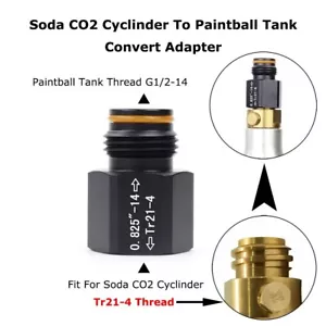 Soda Co2 Tank zu Paintball Tank Konverter Adapter - Bild 1 von 1