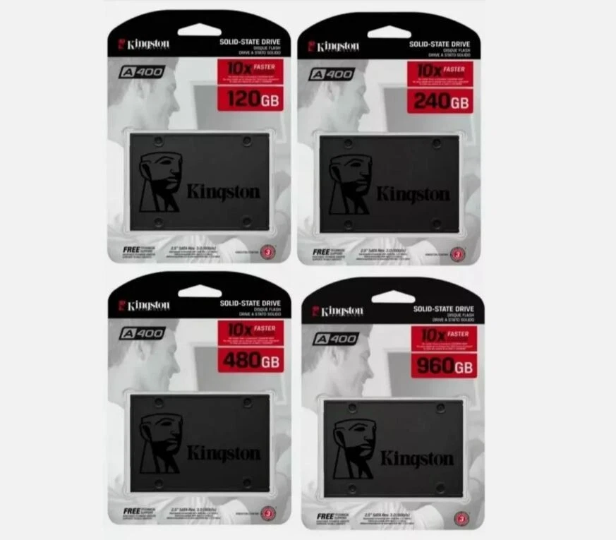 Kingston SSD A400 960GB 480GB 240GB 120GB SATA III 2.5" Solid State Drive - Image 1 of 1