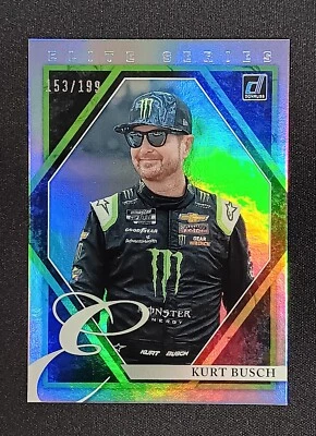 2022 Panini Donruss Racing Elite Series Holographic /199 #E15 Kurt Busch - Image 1 of 3