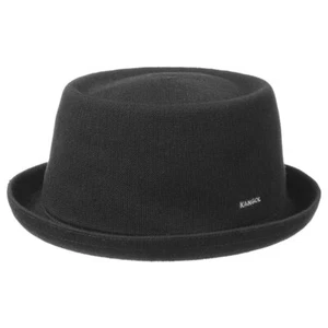 KANGOL ® ORIGINAL PORK PIE HUT HÜTE MOWBRAY BAMBOO PLAYER SCHWARZ NEU TREND