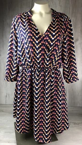 Xhilaration Dress Lightweight Nylon Style Multicolored Skirt Sleeves Women’s L - Picture 1 of 12