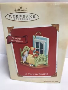 Hallmark Ornament A Time to Believe Boy with Dog 2002 cuerda nuevo - Imagen 1 de 4