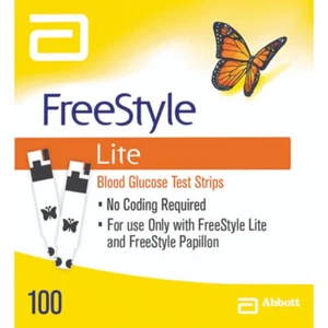 Abbott Freestyle Lite Glucose Strips 100 Pack - Picture 1 of 1