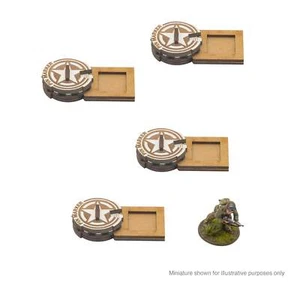 EE. UU. - Marcadores de pasador de unidad MDF: Warlord Games Bolt Action - Imagen 1 de 2