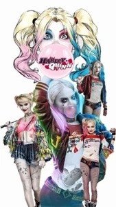 Harley Quinn Comic Vinyl CAR Window Decal Large Laptop Skateboard Sticker NEW - Foto 1 di 2