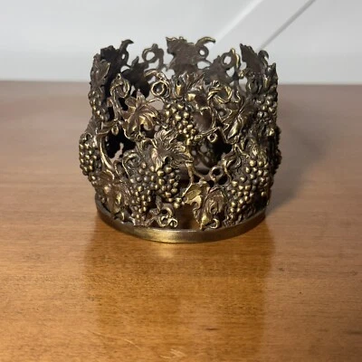 Candelabro de estaño bronce aromas y detalles velas de 3" Foto 1 de 4