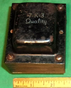 Quality Transformer Co. 7K3 Power Transformer Clean! Tested 5.0V 6.3V 400Vct - Picture 1 of 6