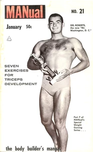 Manual No.21, January 1961, Vintage Male Beefcake Magazine - Picture 1 of 2