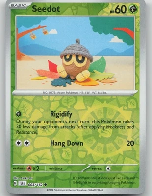 Seedot 003/162 Common SV05: Temporal Forces NM Reverse Holo - Image 1 of 2