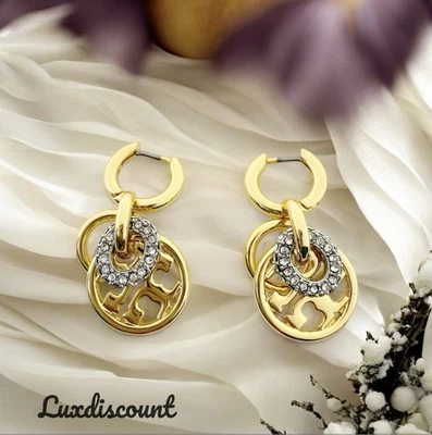 Pendientes Tory Burch miller en oro. Venta al por menor $198 Foto 1 de 4