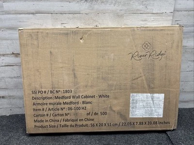 Medford 22.05 in. W x 7.88 in. D x 20.8 in. H White 2-Door Cabinet - Image 1 of 4