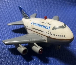 Continental Airlines Toy Tech Pullback Plane *1995 Lights & Sounds Still Works! - Picture 1 of 9