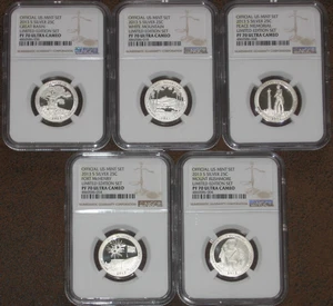 2013 S Silver Proof Limited Edition Quarter set NGC Grade PF70 UCAM PR NP lot - Picture 1 of 4