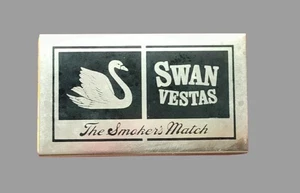 Vintage Schwan Vesta Streichholzschachtel Halter Metall GC + Box SEHR GÜNSTIG + PORTOFREI!! - Bild 1 von 7