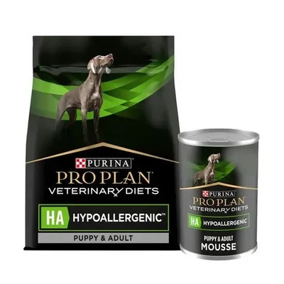 PURINA PRO PLAN VETERINARY DIETS Puppy & Adult HA Hypoallergenic Dog Food Bundle
