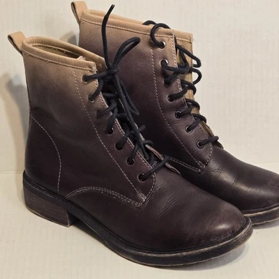 Lucky Brand Purple Ombre Combat Winter Fashion Boots Size 7 - Image 1 of 4
