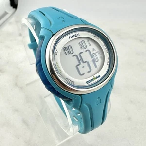 TIMEX IRONMAN Sleek 50 Lap Watch Women Digital Blue TW5K90600 - Has New Battery - Picture 1 of 15