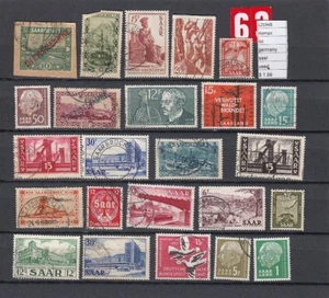 STAMPS  LOT GERMANY SAAR  USED   (L25948) - Picture 1 of 1
