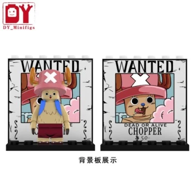 2 inch Custom One Piece Chopper Minifigure with Base and Poster, New/Mint - Image 1 of 2