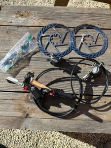 Avid Juicy Seven 7 Disc Brakes Front/Rear 160mm Rotors & Bolts X0 X9 5 Ultimate - Picture 1 of 13