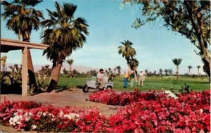 Tamarisk Country Club Palm Springs Kalifornien 1957 Vintage Golfwagen H. Lowman - Bild 1 von 1