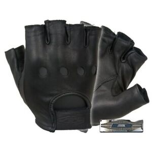 DM DM-D22SLG Half-Finger Leather Driving Gloves