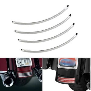 Chrome Rear Fender Trim Accent For Harley Street Glide FLHX 2006-2017 CVO - Picture 1 of 6