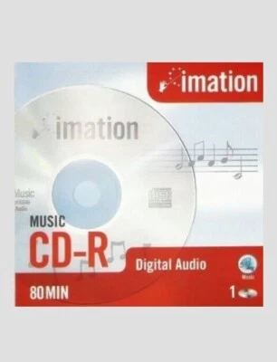 2 X IMATION CD-R Audio 80min Blank CD-R Audio For Music Use Only New New  - Image 1 of 2