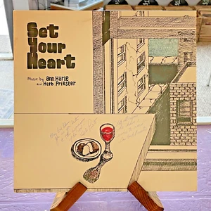 Ann Harle & Herb Priester – Set Your Heart LP private press xtian folk SIGNED EX - Picture 1 of 4