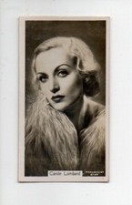 JOHN SINCLAIR CIGARETTE CARD FILM STARS 54 SERIES 1934 No.51 CAROLE LOMBARD