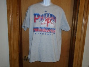 Philadelphia Phillies Majestic Men's Distressed T Shirt XL NWT - Picture 1 of 3