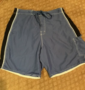 Joe Boxer Board Shorts Swim Trunks  Men’s Size L  34”x8.5” - Tie Waist Swimsuit - Picture 1 of 6