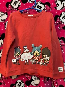 H&M - Toca Life Kids Sweatshirt - All Over Print Red - SIZE 6 GUC - Picture 1 of 4