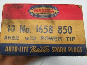 NOS Mopar Spark Plugs 1658-850 Auto-lite AR52 Dodge Plymouth DeSoto Chrysler V-8 - Picture 1 of 9