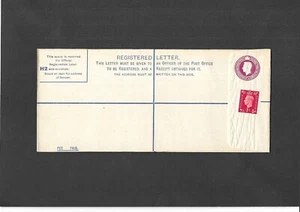 Papelería postal GB 1940 KGVI 41/2d puce sobre registrado tamaño H2 H&B RP51 - Imagen 1 de 2