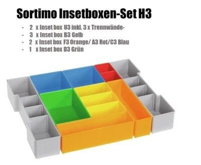 Bosch Sortimo Systemkoffer Insetboxen/Deckeleinlage für L-Boxx 102 - Bild 1 von 4