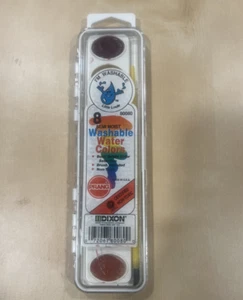8 Semi Moist Washable Water Colors Set Prang Vintage 1990’s - Picture 1 of 3