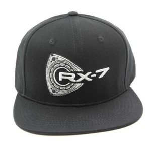 ROTOR RX-7 LOGO BLACK BASEBALL CAP REPU RX2 RX3 RX4 R100 12A 13B 20B Rotary - Picture 1 of 7