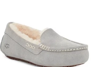 Zapatilla UGG Ansley para mujer de gamuza/lana resistente al agua TALLA 9 COLOR GRIS NUEVA CON CAJA - Imagen 1 de 3