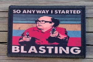 I Started Blasting Morale Patch Gancio e Loop Esercito Personalizzato Tattico Divertente Ingranaggio 2A - Foto 1 di 2