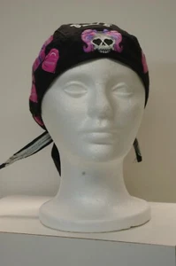 Do-Rag DR014 Pink Skulls and Bonesl - Picture 1 of 2