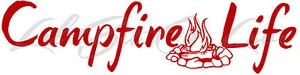 Lagerfeuer Leben Vinyl Aufkleber Camping Sticker Camp für Auto KFZ Decal Scouts - Bild 1 von 10