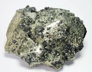 TETRAHEDRIT KLEIN XLS verstreut auf BRILLANTPYRIT aus PERU...QUIRUVILCA MINE - Bild 1 von 12