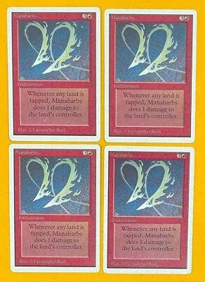 MTG MANABARBS (x4) Unlimited (OldManMTG 009-493) - Image 1 of 3