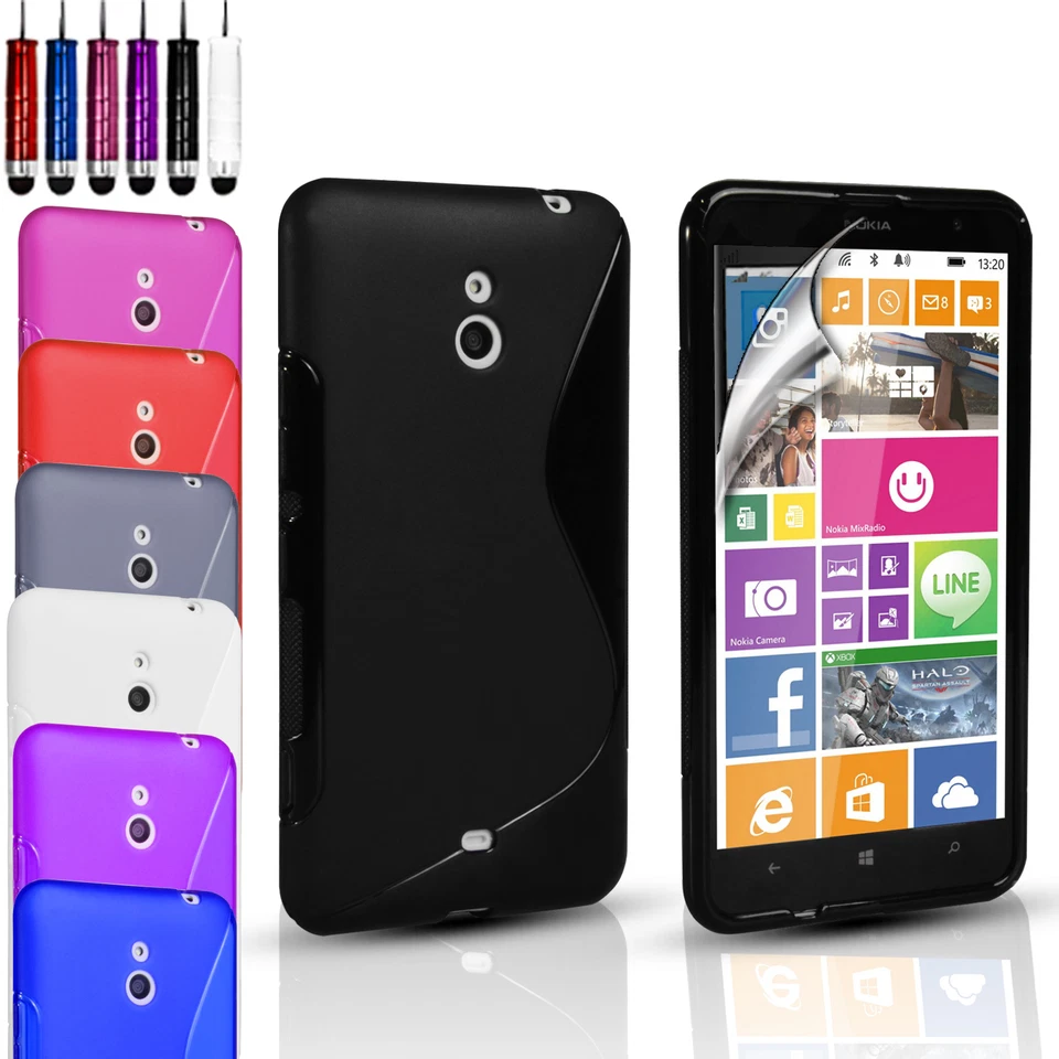 S-LINE SILICONE GEL CASE COVER FOR VARIOUS NOKIA PHONES & FREE SCREEN PROTECTOR - Image 1 of 1